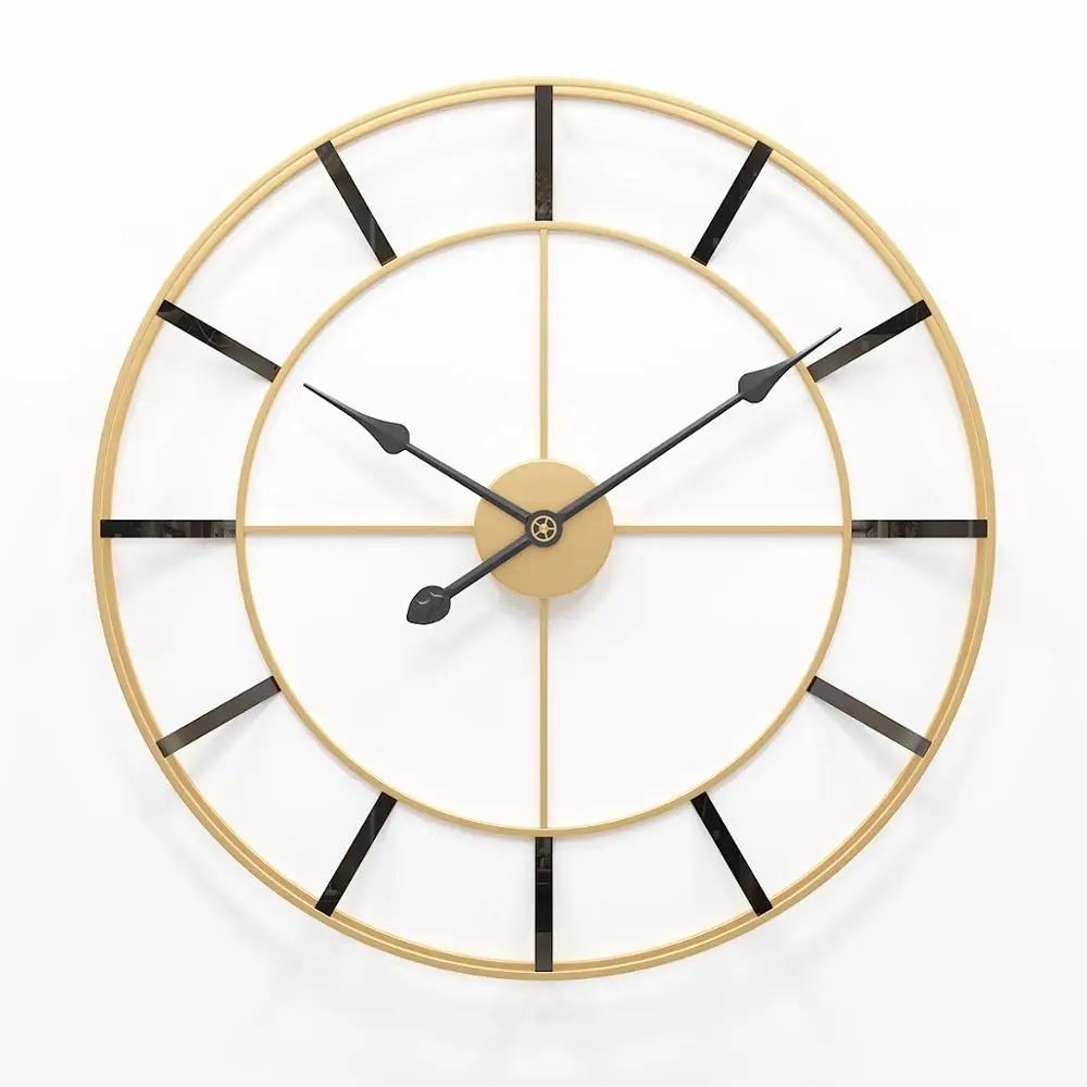 Best-selling light luxury modern minimalist iron wall clock 50cm